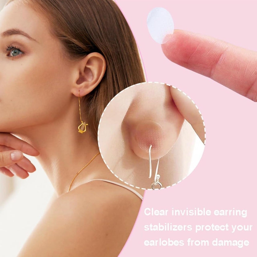Protect Your Ear Lobes - Earring Support Patches for Pierced Ears (60 Patches) | Lobe Care™