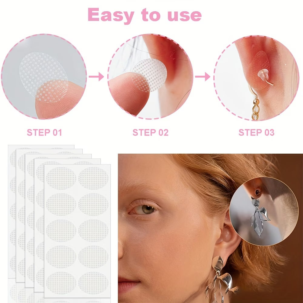 Protect Your Ear Lobes - Earring Support Patches for Pierced Ears (60 Patches) | Lobe Care™