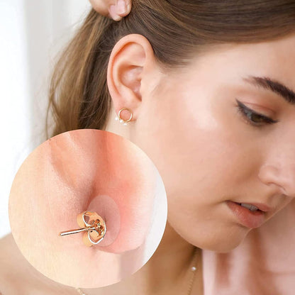 Protect Your Ear Lobes  - Earring Support Patches for Pierced Ears (60 Patches) | Lobe Care™